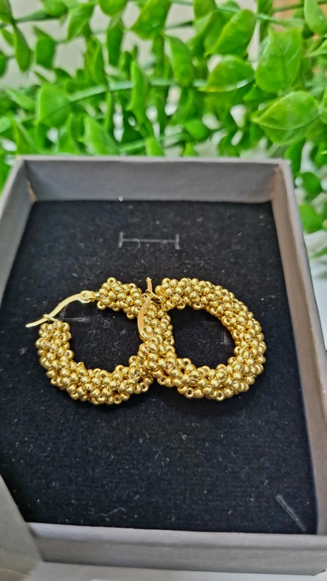 گوشواره منجوقبافی با منجوق گرد میوکی( رنگبندی)